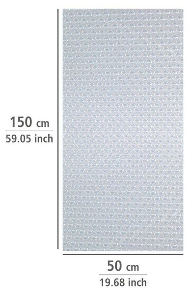 Průhledná podložka do zásuvky,, 50 x 150 cm, WENKO