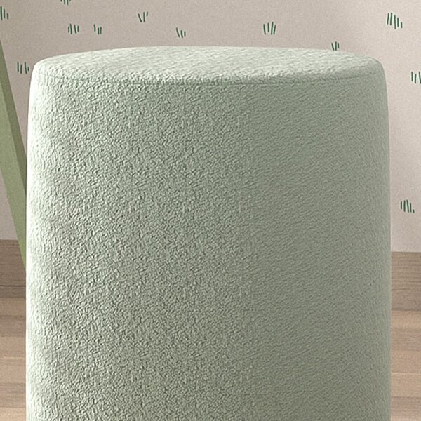 Zelená bouclé stolička Vipack Moon 41,5 cm
