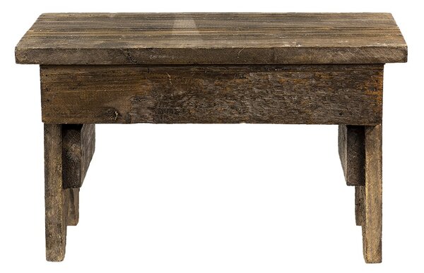 Dřevěná dekorační antik stolička na květiny - 34*19*20 cm