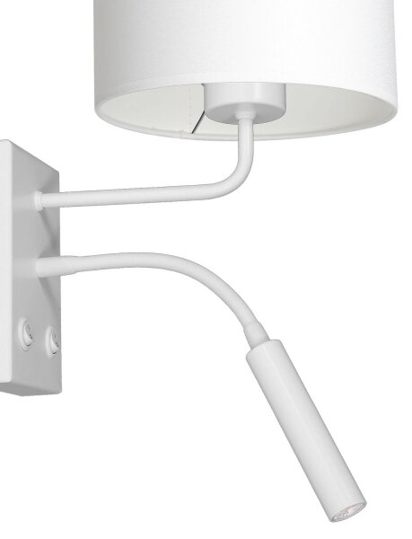 Nástěnná lampa ARDEN 1xE27/60W+1xG9/8W/230V bílá