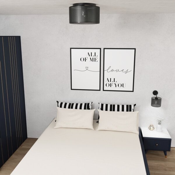 Lustr přisazený LOFT SHADE 3xE27/60W/230V černá