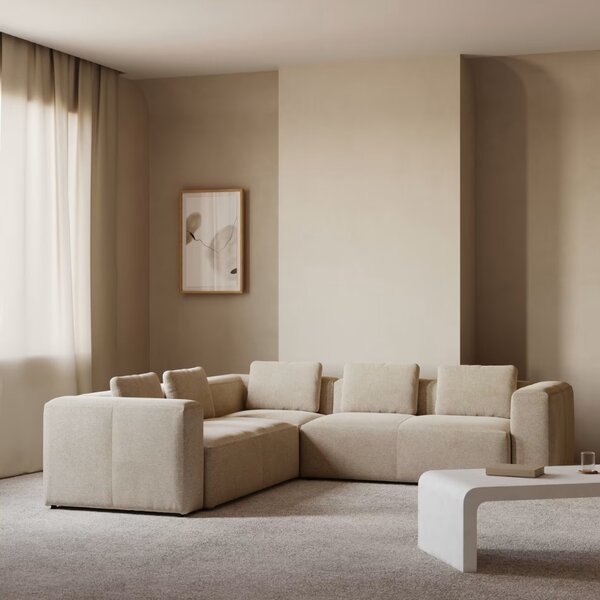 Kave Home Rohová pohovka Blok 320 x 290 cm, levá/pravá