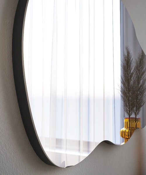 Kalune Design Dekorativní nástěnné zrcadlo Baby 40x72 cm černé