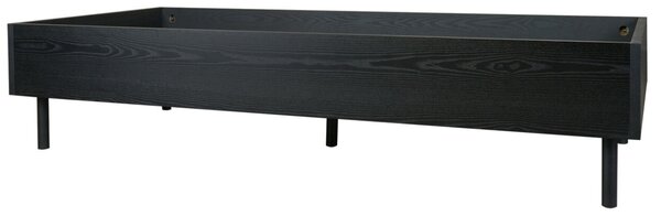 Černá dřevěná dětská postel Quax Hai-No-Ki 90 x 200 cm