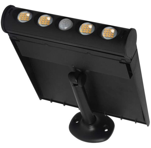 LED Solární nástěnné svítidlo se senzorem LED/8W/3,7V IP65 3000K 4000 mAh