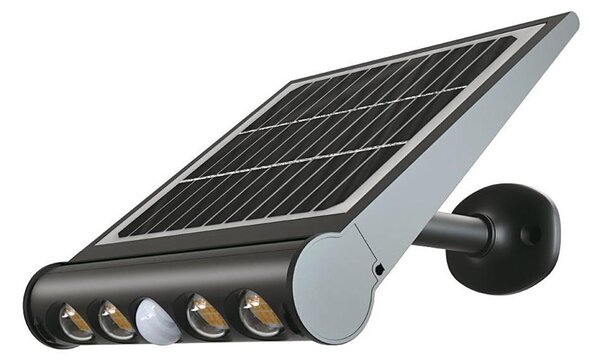 LED Solární nástěnné svítidlo se senzorem LED/8W/3,7V IP65 3000K 4000 mAh