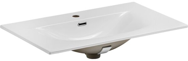 Comad Závěsná skříňka Ocean I se zápustným umyvadlem 90 cm černá/dub olejovaný