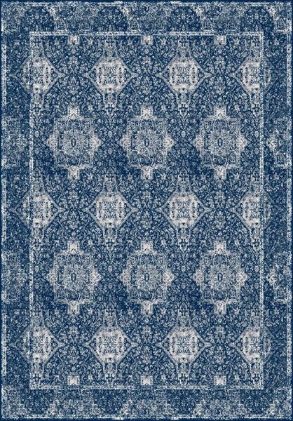 Kusový koberec vlněný Agnella Isfahan Augustus Granat Modrý Rozměr: 200x300 cm