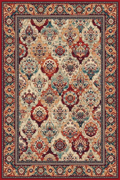 Kusový koberec vlněný Agnella Isfahan Forenza Bordó Červený Rozměr: 160x240 cm