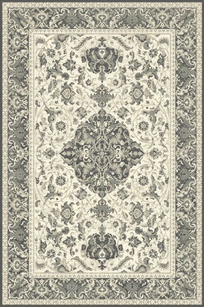 Kusový koberec vlněný Agnella Isfahan Sefora Len Šedý Rozměr: 200x300 cm