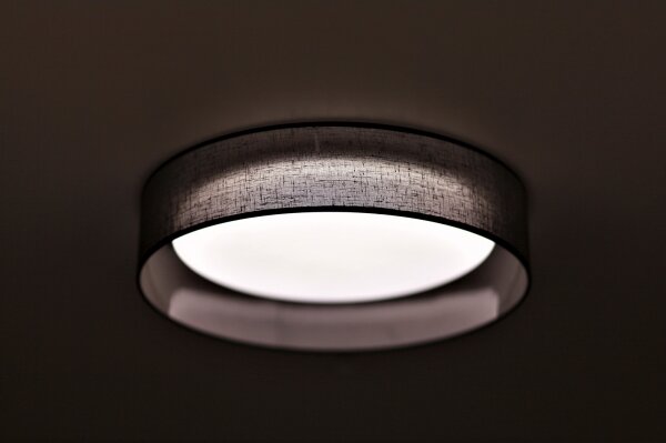 Duolla - LED Stropní svítidlo ROLLER LED/24W/230V pr. 45 cm antracit