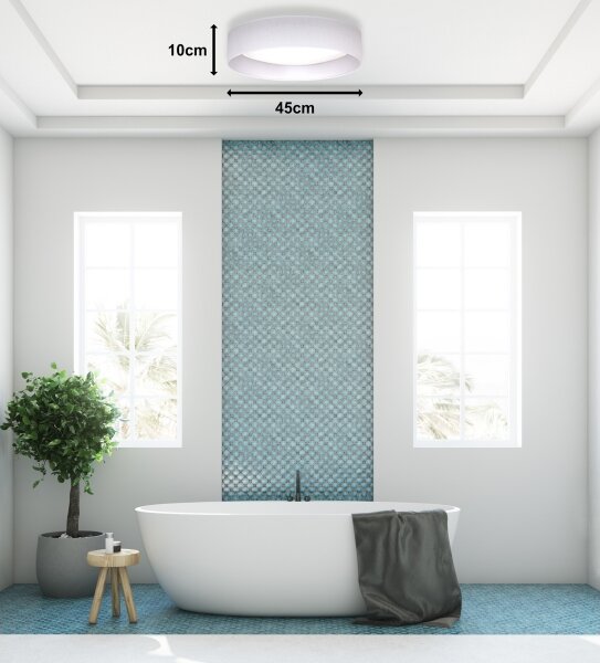 Duolla - LED Stropní svítidlo ROLLER LED/24W/230V pr. 45 cm bílá