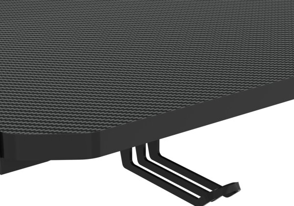 Herní stůl FALCON s LED RGB podsvícením 156x60 cm černá
