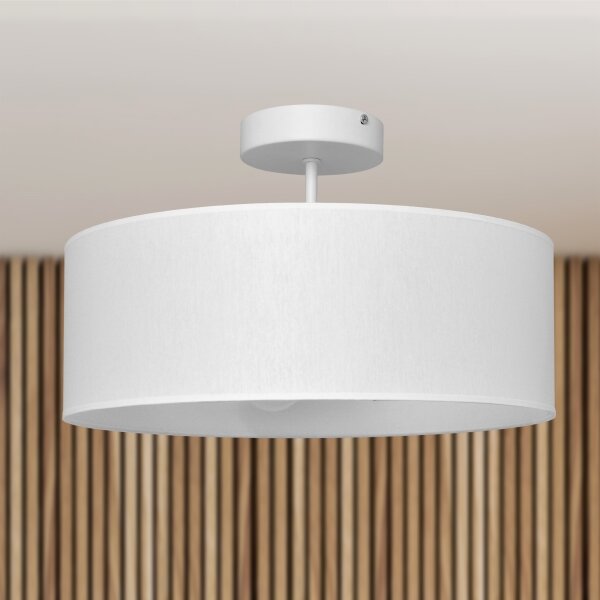 Lustr na tyči ALBA 3xE27/15W/230V bílá
