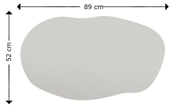 Kalune Design Dekorativní nástěnné zrcadlo Lossa 89x52 cm černé