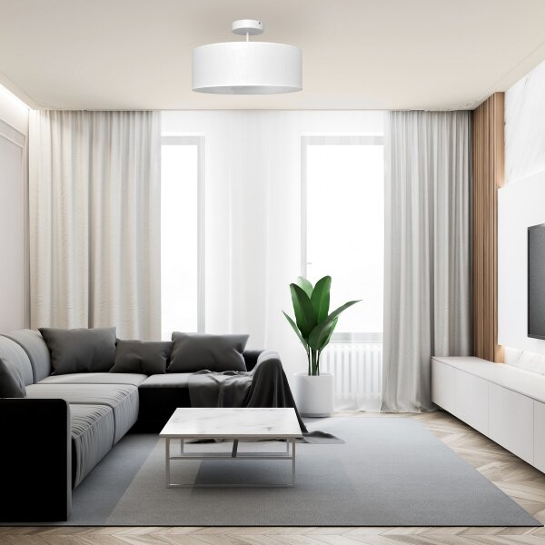 Lustr na tyči ALBA 3xE27/15W/230V bílá