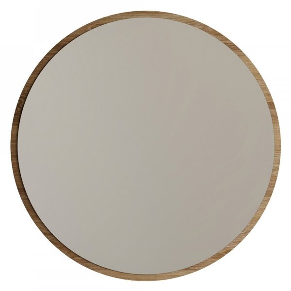 Hanah Home Kulaté nástěnné zrcadlo Ayna 60 cm ořech