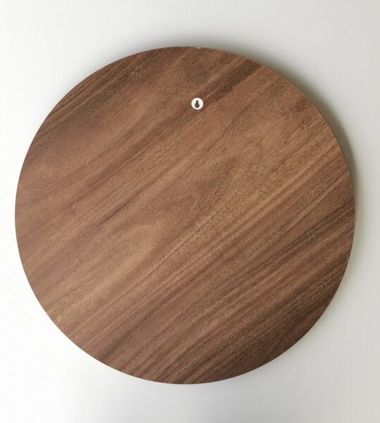 Hanah Home Kulaté nástěnné zrcadlo Ayna 60 cm ořech