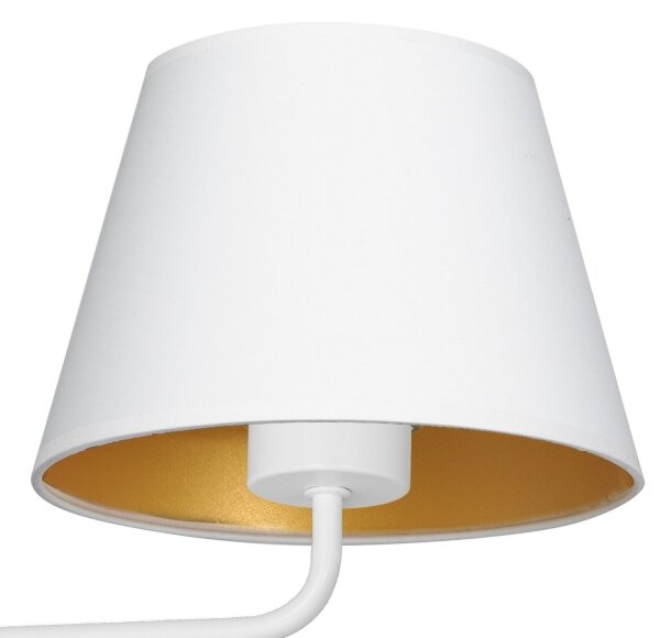 Nástěnná lampa ARDEN 1xE27/60W/230V bílá/zlatá