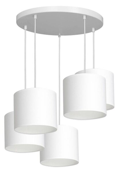 Lustr na lanku ARDEN 5xE27/60W/230V bílá