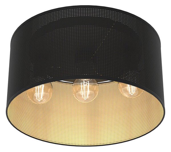 Lustr přisazený LOFT SHADE 3xE27/60W/230V černá/zlatá
