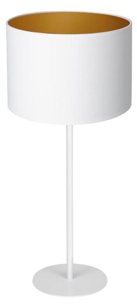 Stolní lampa ARDEN 1xE27/60W/230V pr. 25 cm bílá/zlatá