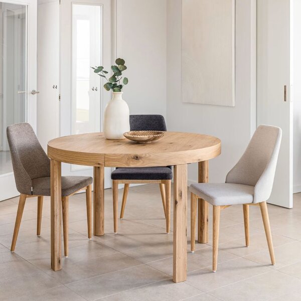 Světle hnědá látková jídelní židle Kave Home Rosie