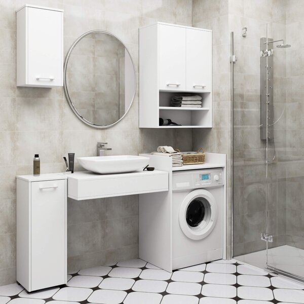 Ak furniture Koupelnová skříňka nad pračku FIN II bílá