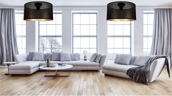 Stropní svítidlo ALDO 1xE27/60W/230V pr. 40 cm černá