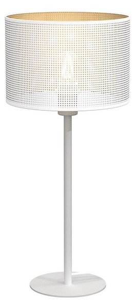 Stolní lampa LOFT SHADE 1xE27/60W/230V pr. 25 cm bílá/zlatá