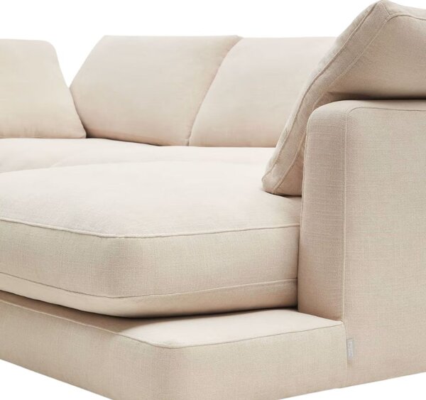Kave Home Béžová rohová pohovka Gala 300 cm, pravá