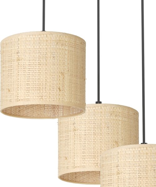 Lustr na lanku RATTAN 3xE27/60W/230V ratan