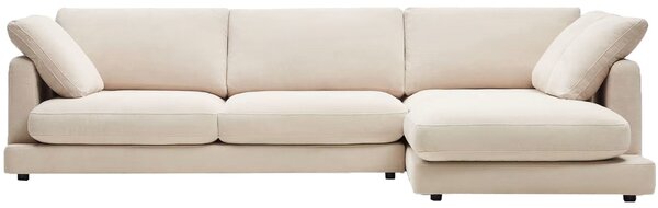 Kave Home Béžová rohová pohovka Gala 300 cm, pravá