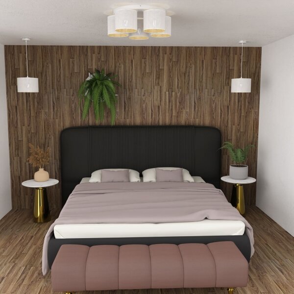 Lustr přisazený LOFT SHADE 5xE27/60W/230V bílá/zlatá