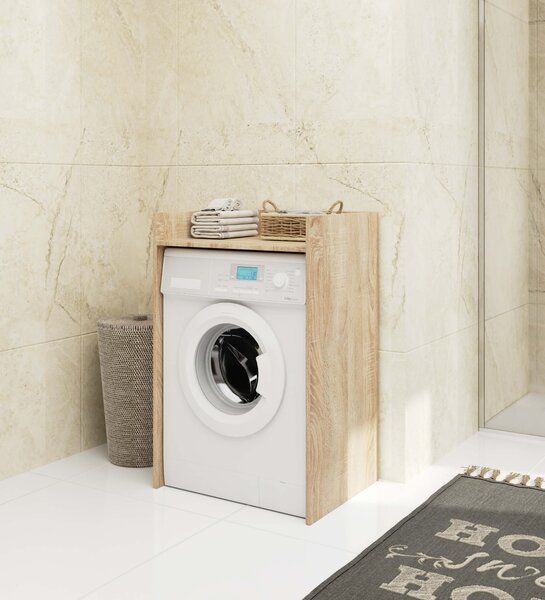 Ak furniture Koupelnová skříňka nad pračku FIN II dub sonoma