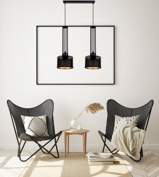 Lustr na lanku ELIS 2xE27/60W/230V