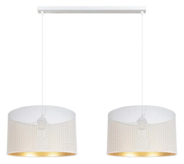 Lustr na lanku ALDO 2xE27/60W/230V bílá