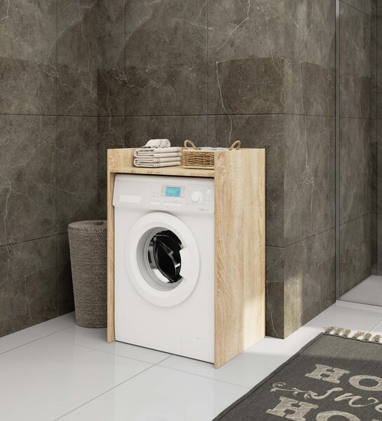 Ak furniture Koupelnová skříňka nad pračku FIN II dub sonoma