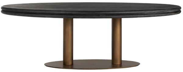 Černý dubový jídelní stůl Richmond Macaron 235 x 110 cm