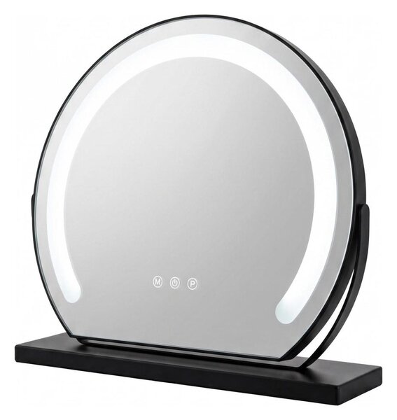 Brilagi - LED Stmívatelné make-up zrcadlo FLORIDA LED/14W/230V 44x40 cm černá