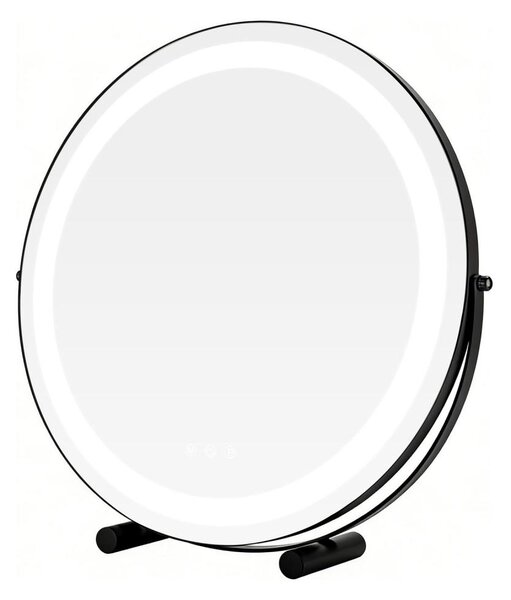 Brilagi - LED Stmívatelné make-up zrcadlo FLORIDA LED/17W/230V pr. 42 cm černá