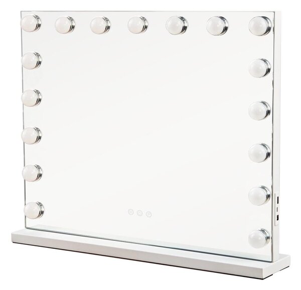 Brilagi - LED Stmívatelné make-up zrcadlo HOLLYWOOD LED/15W/230V 60x50 cm bílá
