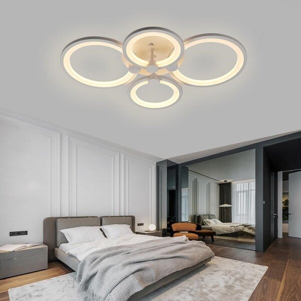 LED Stmívatelný přisazený lustr LED/65W/230V 3000-6500K + DO
