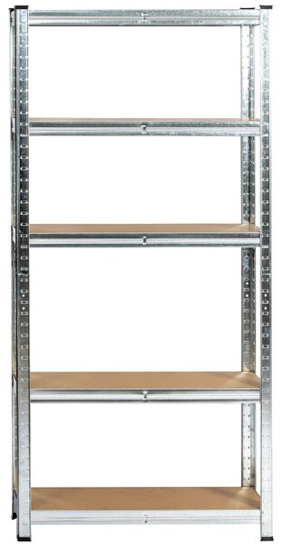 Ak furniture Sada 2 ks kovových regálů REGMET 70x30x154 cm stříbrná