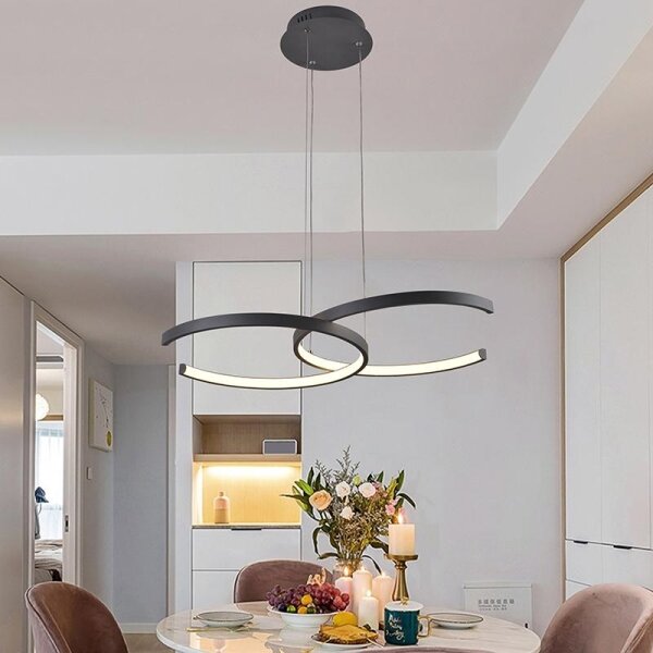 LED Stmívatelný lustr na lanku LED/50W/230V 3000-6500K + DO