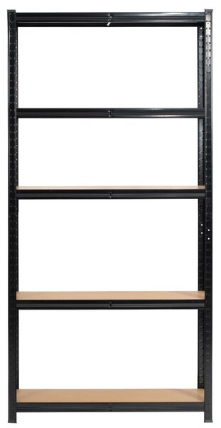 Ak furniture Sada 2 ks kovových regálů REGMET 90x30x180 cm černá