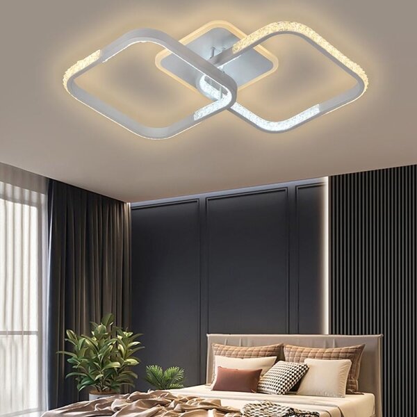 LED Stmívatelný přisazený lustr LED/55W/230V 3000-6500K + DO