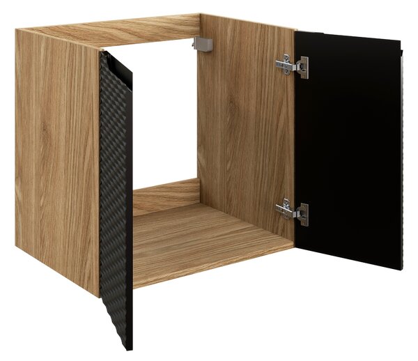 Comad Koupelnová skříňka pod umyvadlo Ocean Black 60 černá/dub olejovaný