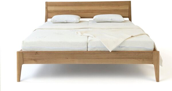Designová postel ADRIA Buk jádrový 180x200cm - dřevěná postel z masivu o šíři 4 cm