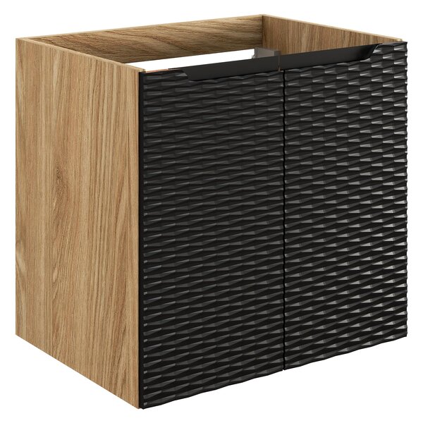 Comad Koupelnová skříňka pod umyvadlo Ocean Black 60 černá/dub olejovaný